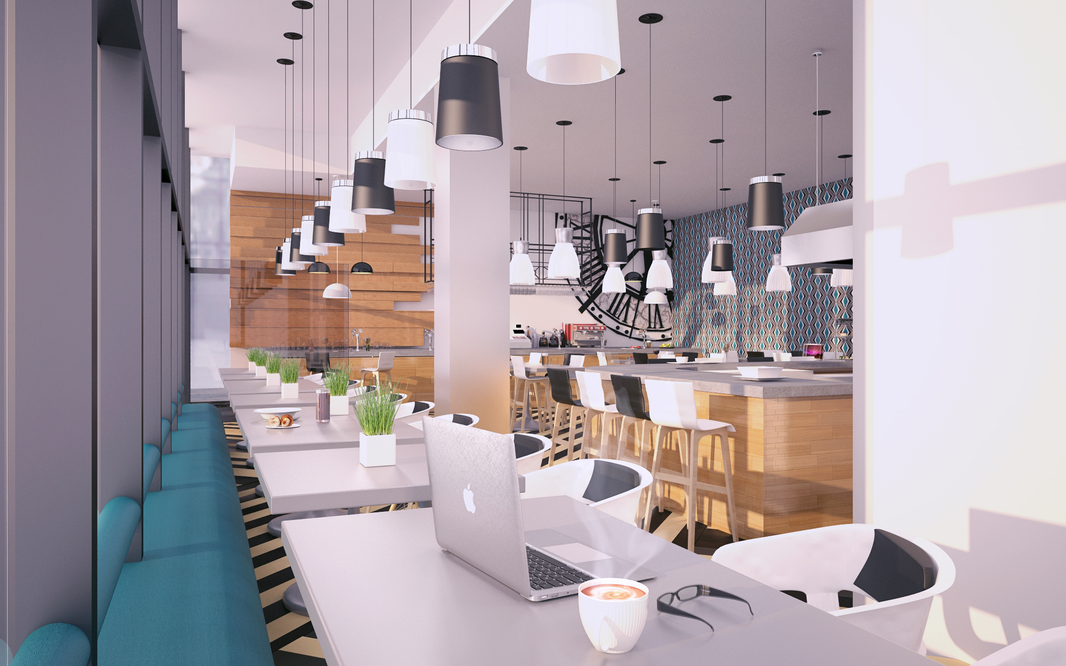 CGI, interior design, Birmingham, commercial, design, Bar, Cafe 